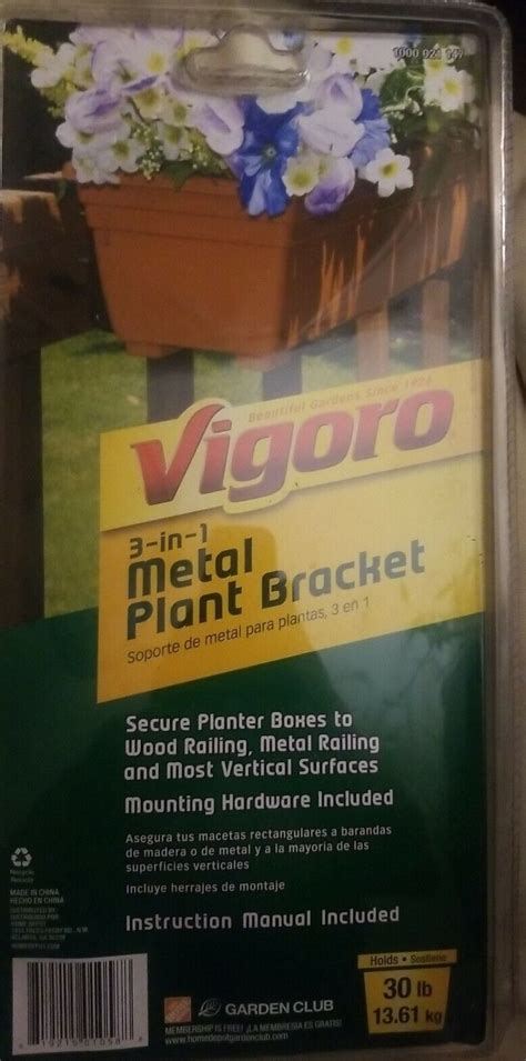 vigoro 3 in 1 metal plant bracket 1000 021 147|Vigoro 3.